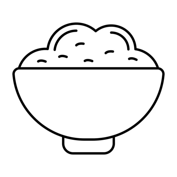 Food Bowl Icon Trendy Design — Vetor de Stock