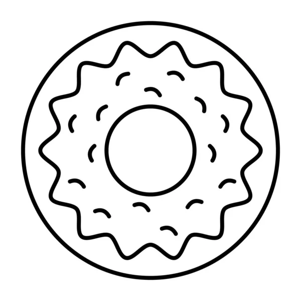 Trendy Vector Design Donut — Stock Vector