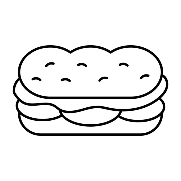 Modern Design Icon Hotdog Burger — 스톡 벡터