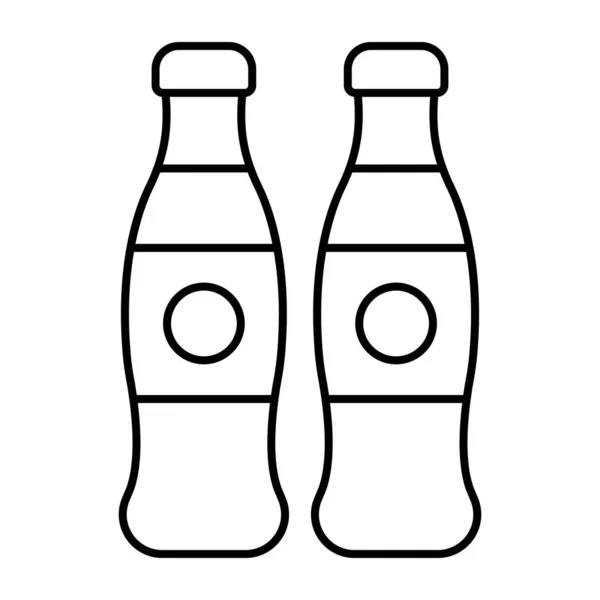 Конструкция Иконы Молочных Бутылок — стоковый вектор