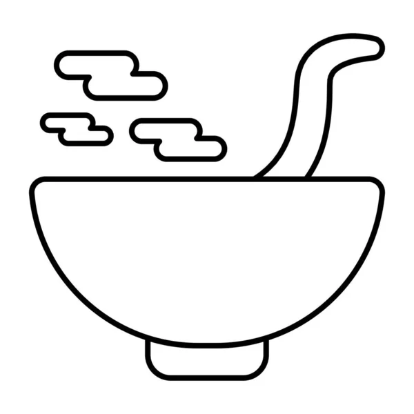 Значок Чаши Супа Модном Дизайне — стоковый вектор