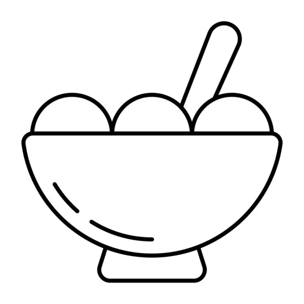 Food Bowl Icon Trendy Design — стоковый вектор