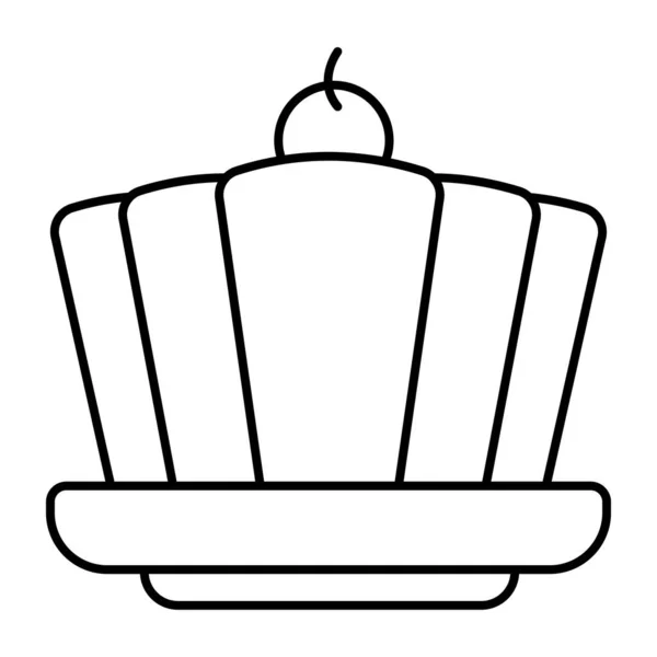 Идеальная Икона Дизайна Желейного Торта — стоковый вектор