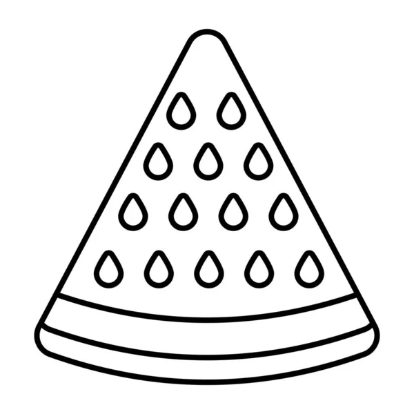 Symbol Für Sommersaft Vektordesign Der Wassermelonenscheibe — Stockvektor