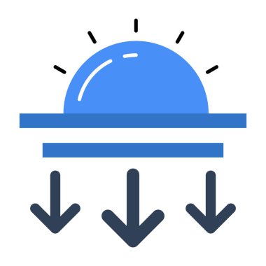 Günbatımının mükemmel tasarım simgesi 