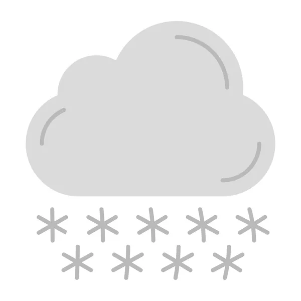 Снегопад Иконка Идеальном Дизайне — стоковый вектор