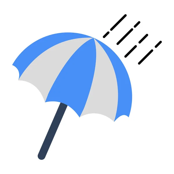 Conceptualizing Flat Design Icon Rainshade — Stock Vector