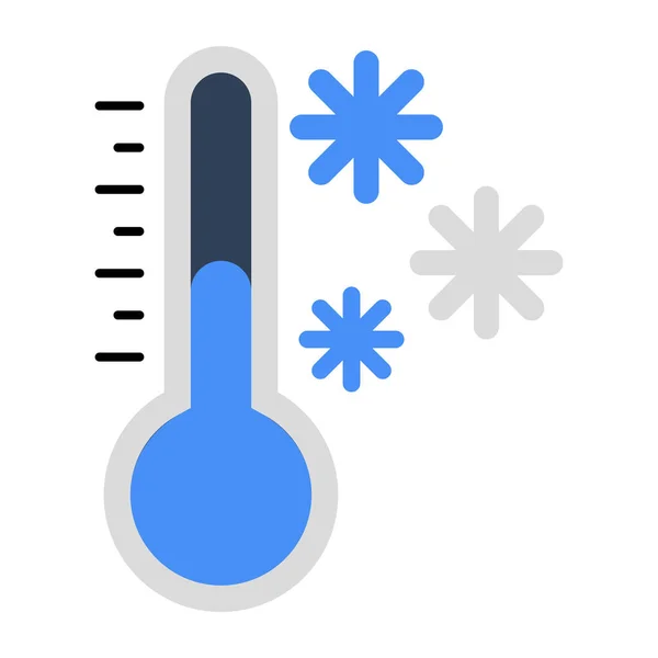 Soğuk Sıcaklığın Modern Tasarım Simgesi — Stok Vektör