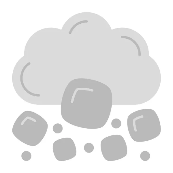 Ein Premium Download Symbol Des Wolkenhagels — Stockvektor