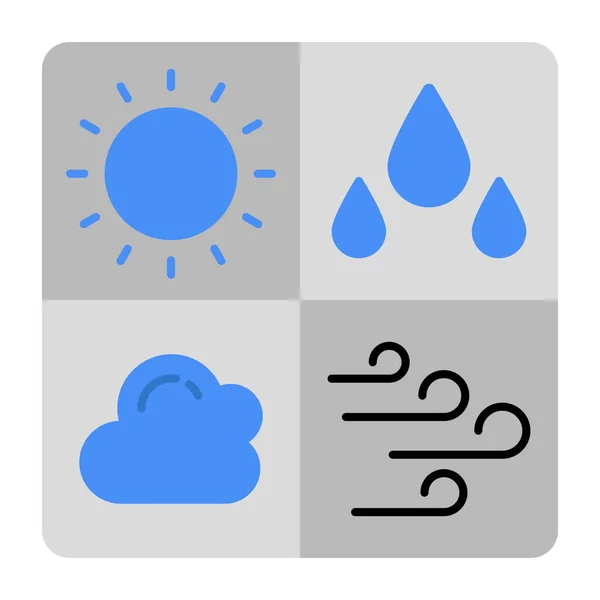 Ein Premium Download Symbol Der Wetterbedingungen — Stockvektor