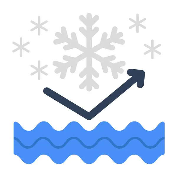 Eine Einzigartige Design Ikone Schneebeständig — Stockvektor