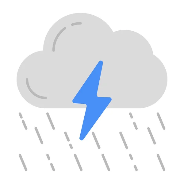 Thunderstorm Icon Perfect Design — Stock Vector