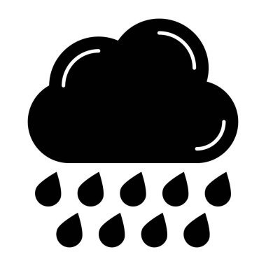 Kusursuz dizayn edilmiş yağmur ikonu