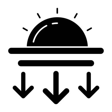 Günbatımının mükemmel tasarım simgesi 