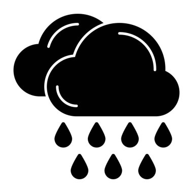 Kusursuz dizayn edilmiş yağmur ikonu