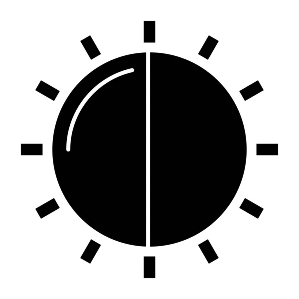 Une Icône Design Tendance Éclipse Solaire — Image vectorielle