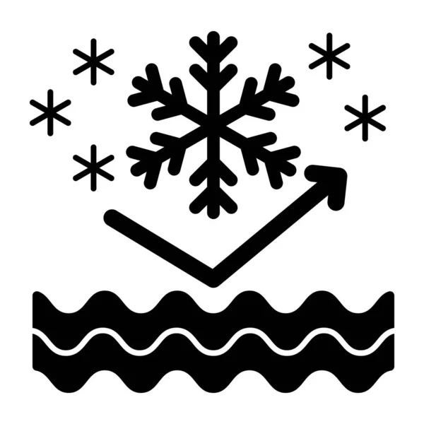 Unikátní Designová Ikona Odolná Proti Sněhu — Stockový vektor