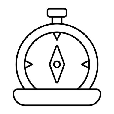 Pusulanın modern tasarım simgesi 