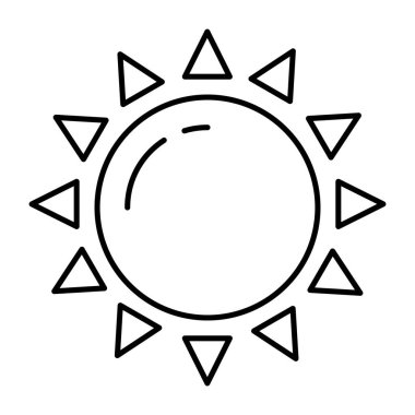 An icon design of sunlight 