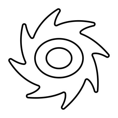 Tayfunun doğrusal tasarım simgesi 