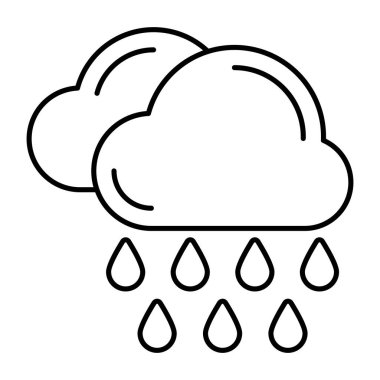 Kusursuz dizayn edilmiş yağmur ikonu