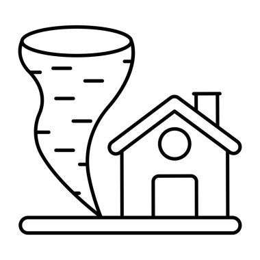 Tornado için doğrusal tasarım simgesi 