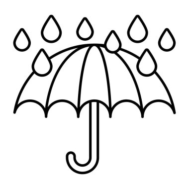 Yağmur Gölgesi doğrusal tasarım simgesi kavramsallaştırılıyor 