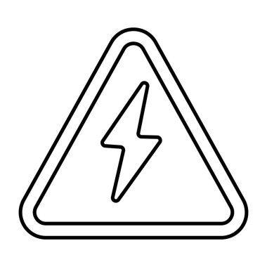 Şimşek simgesi, düzenlenebilir vektör 