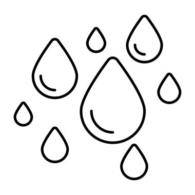 Yağmur damlalarının simge tasarımı