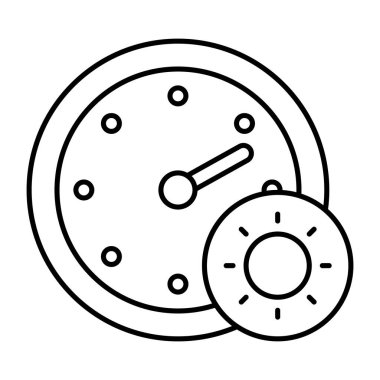 Güneş sıcaklığının düzenlenebilir tasarım simgesi 