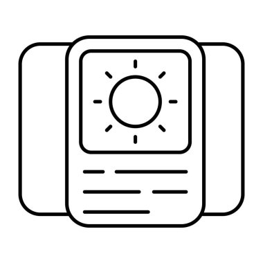 Hava kartının moda tasarım simgesi 