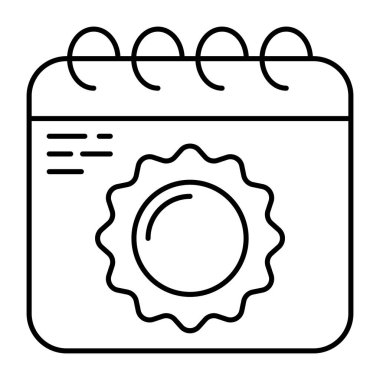 Yaz mevsiminin simge tasarımı 