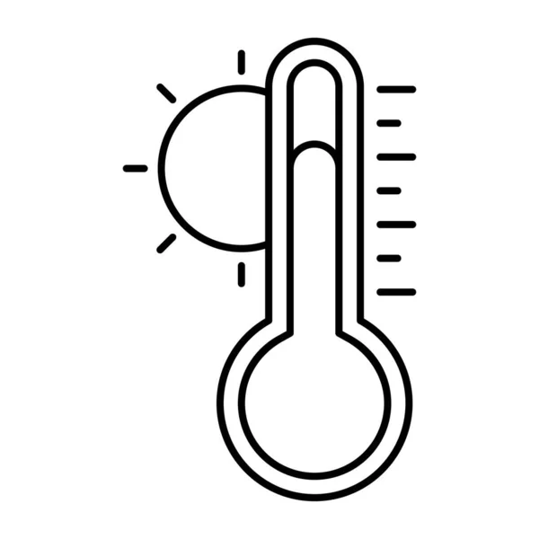 Icono Diseño Moderno Temperatura Caliente — Archivo Imágenes Vectoriales