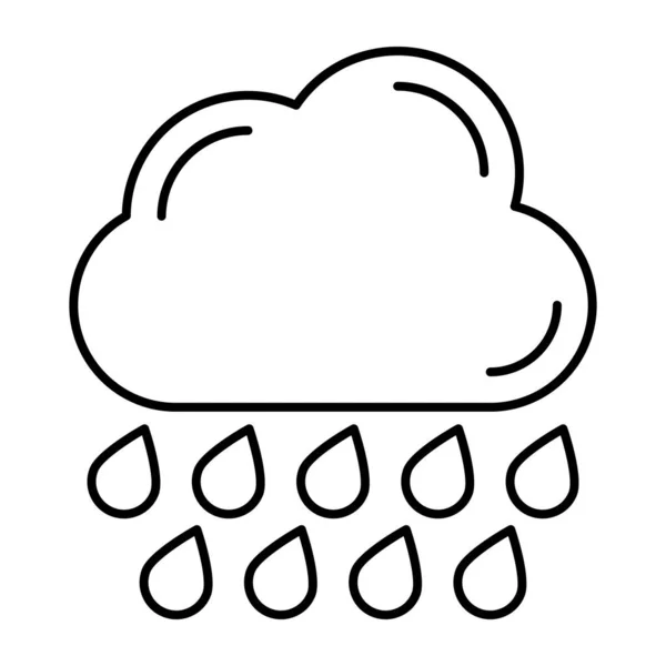 Εικονίδιο Rainfall Τέλειο Σχέδιο — Διανυσματικό Αρχείο