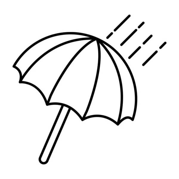 Conceptualizing Linear Design Icon Rainshade — Stock Vector