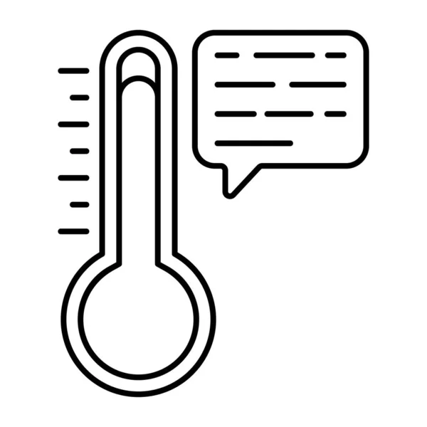 Editable Design Icon Weather Chat — Stock Vector