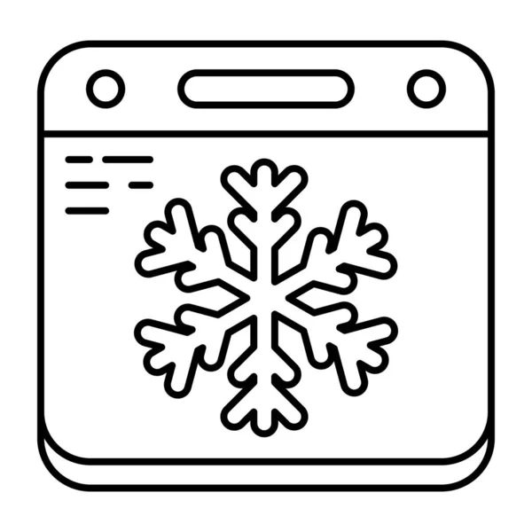 Ikon Design Vintersäsongen — Stock vektor