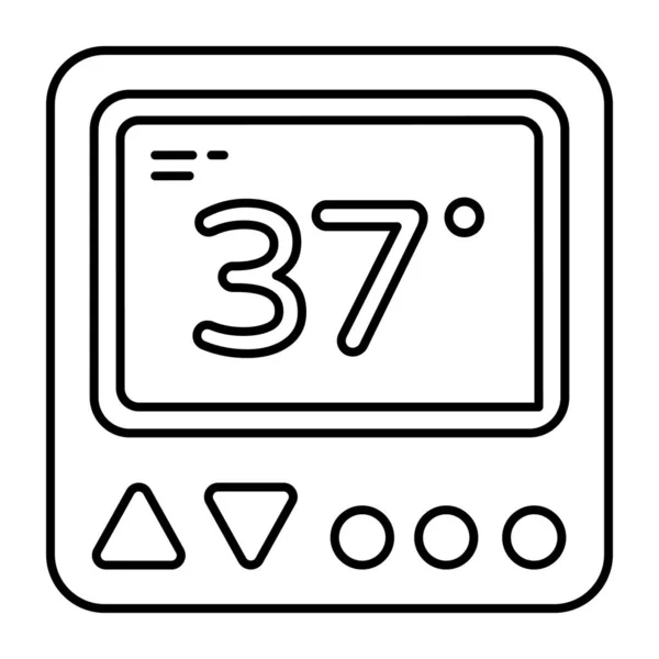Икона Креативного Дизайна Термостата — стоковый вектор