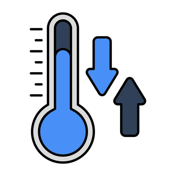Современный Дизайн Иконки Колебания Температуры — стоковый вектор
