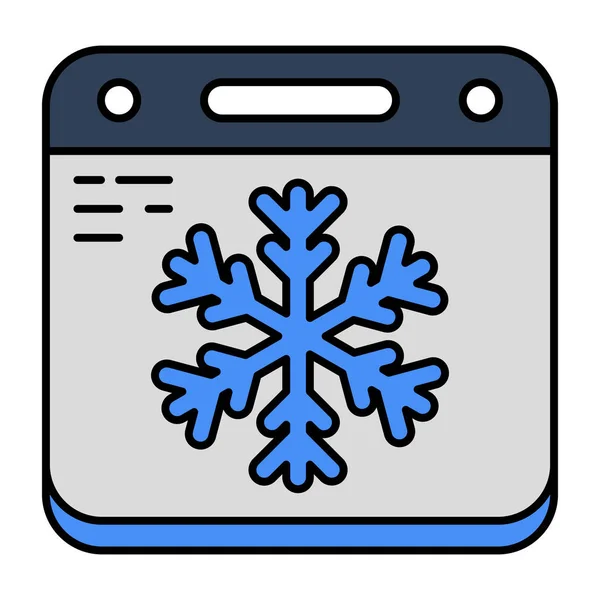 冬のアイコンデザイン — ストックベクタ