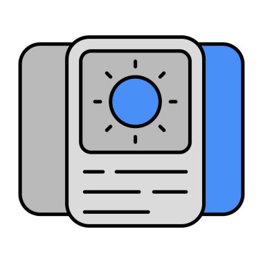 Hava kartının moda tasarım simgesi 