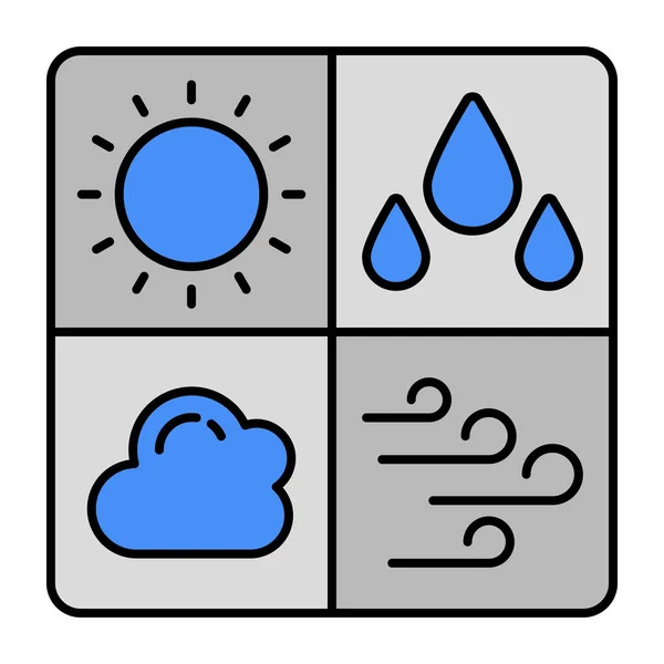 Иконка Погоды Скачивания — стоковый вектор