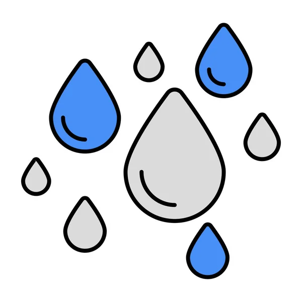 Eine Ikone Aus Regentropfen — Stockvektor