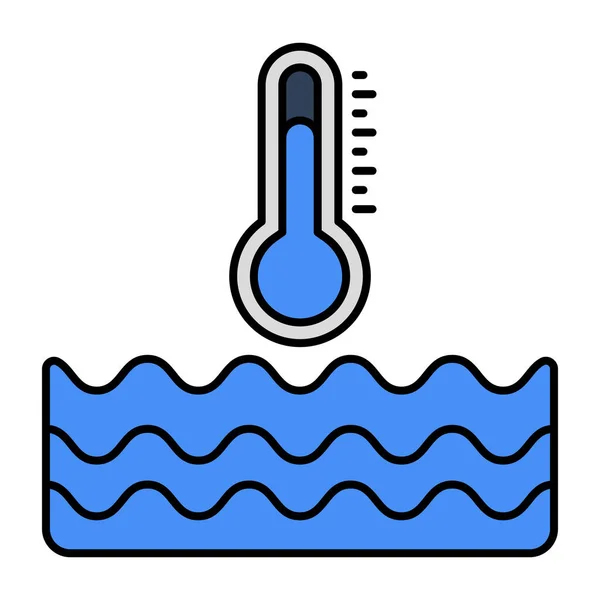 Perfect Design Icon Water Temperature — Stock Vector