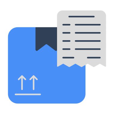 A unique design icon of invoice