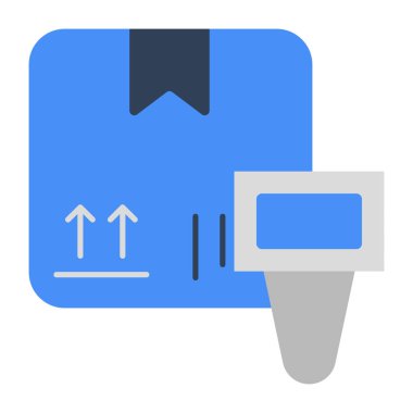 Paket taramasının son moda vektör tasarımı 