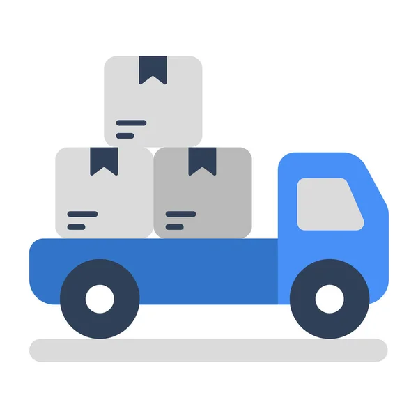Icône Conception Parfaite Cargo Van — Image vectorielle