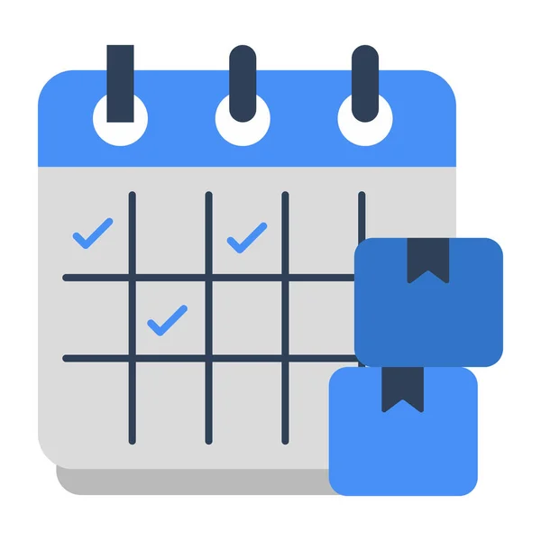 Perfect Design Icon Parcel Schedule — Stockvektor