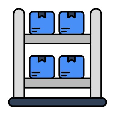 Paket çantasının premimium indirme simgesi