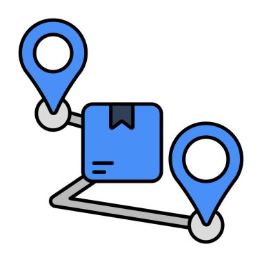 Modern design icon of parcel tracking 